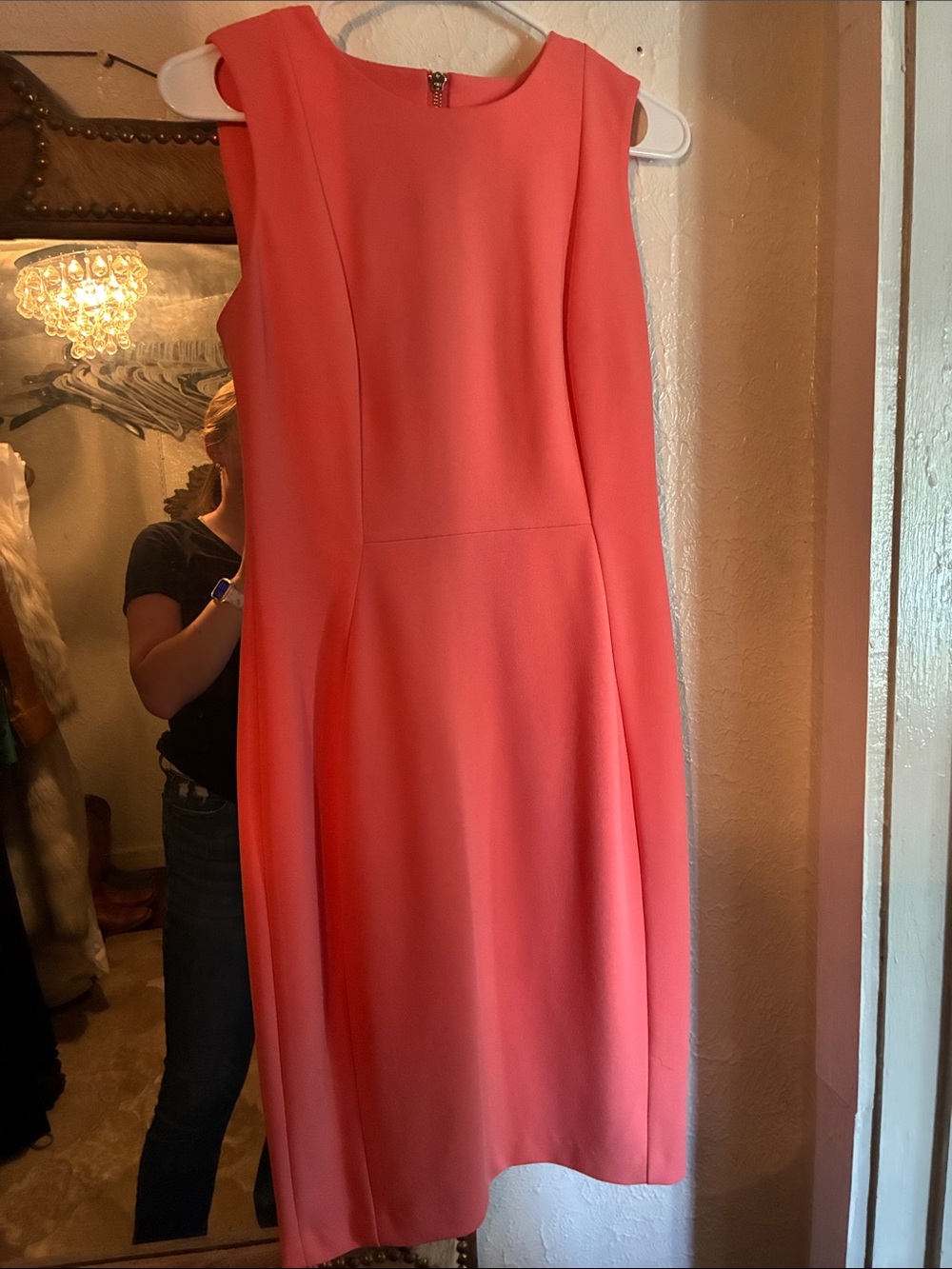 Calvin Klein Coral Sheath Dress